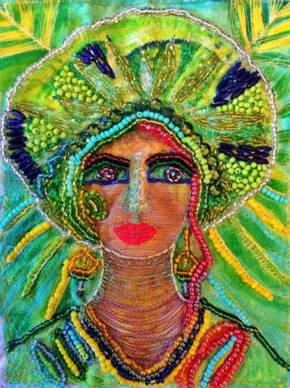 Lady in green turban